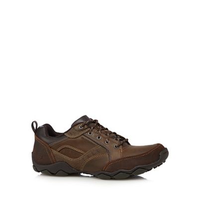 Skechers Big and tall brown leather 'diameter henrik' shoes